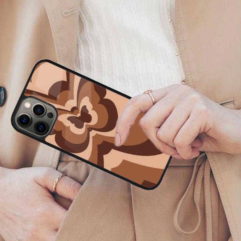 Latte Love Tunnel Brown Heart Magnetic Phone Case For APPLE iPhone 17 Air 16 14 13 12 Pro Max 15 Plus Wireless MagSafe Cover