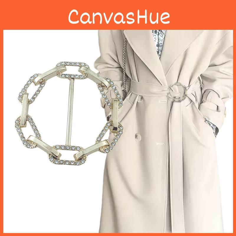 Premium Alloy Scarf Accessories Fashionable Large Buckle For Trench Coats