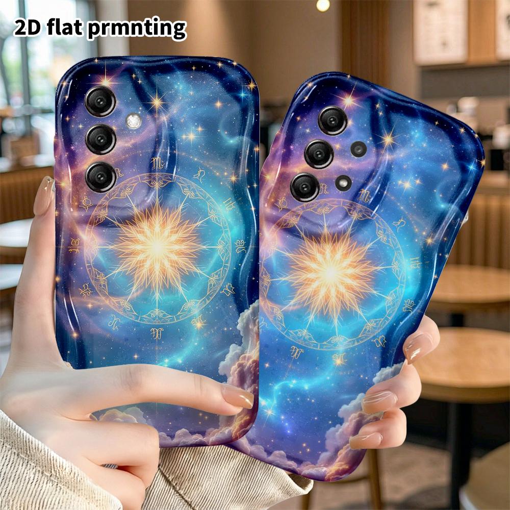 Phone Case: 2D Flat, Suitable for Samsung Galaxy A34 A35 M05 M06 S20 S22 S21 FE Plus 5G Protective Case, Magical Starry Sky, Perfect Holiday Gift for