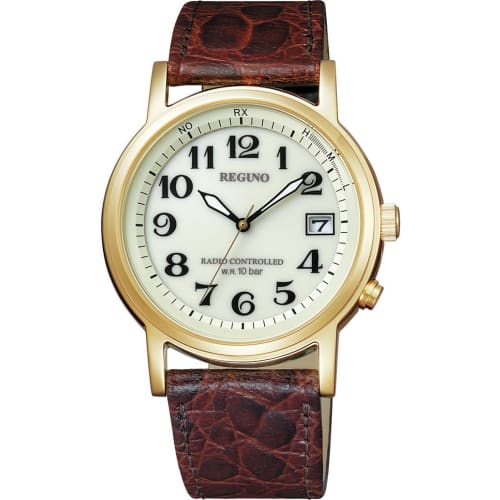 Citizen Regno Solar Tech Radio-Controlled Watch with Classic Strap KL3-021-30