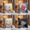 sSasaki and Peepss Anime Cushion Cover Premium Comfort Reversible Pillow Cove -Two In One Design for Any Room & Car Interior
