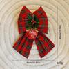Large Red Velvet Christmas Bow Ornament for Tree or Window Display