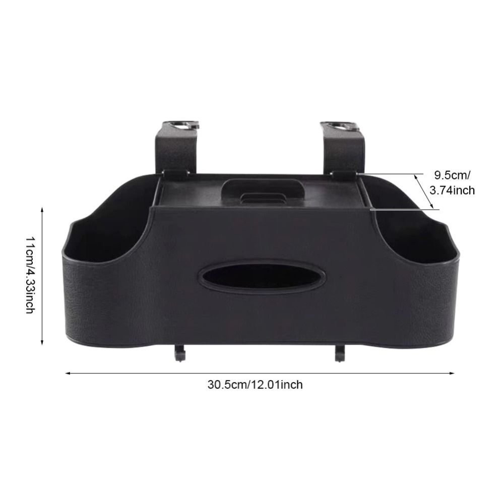 1Pc Auto Interior Storage Car Tissue Box Holder with 2 Cup Holders 4 Color Backseat Organizer Creative Organizing Headrest Hooks