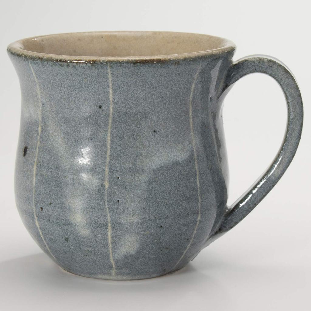 Shigaraki Ware Hechimon Medium Blue Mug,