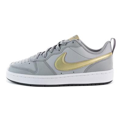 Court Borough Low 2 Slip Resistant Shock Absorbing Durable Low Top Sneakers Women Sneakers Gray Gold BQ5448-013