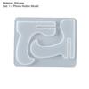 DIY Craft Phone Stand Mold Non-stick Quick Demoulding Easy Clean Casting Tool Reusable Epoxy Resin Casting Mold for Gift
