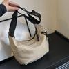 Casual Canvas Crossbody Bag For Women Designer Black/White/Red Shoulder Bags Large Capacity Tote Men Travel Shopping Bag 2026