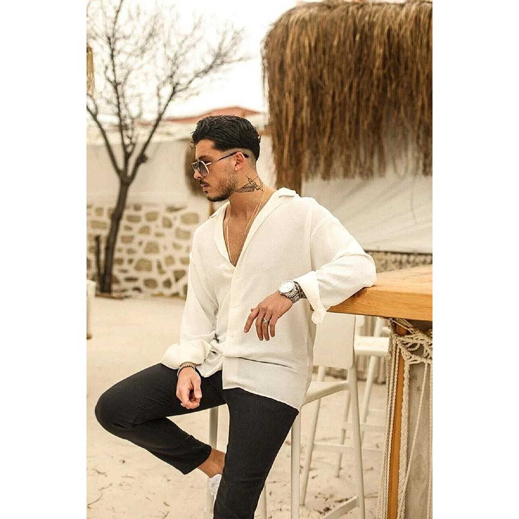 Cămașă supradimensionată texturată