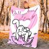 Simon'S Cat Flannel Blanket Soft Warm All-Season Throw, Design for Camping, Car Travel, Hiking Sofa, Bed, Office Perfect Gift for Parties