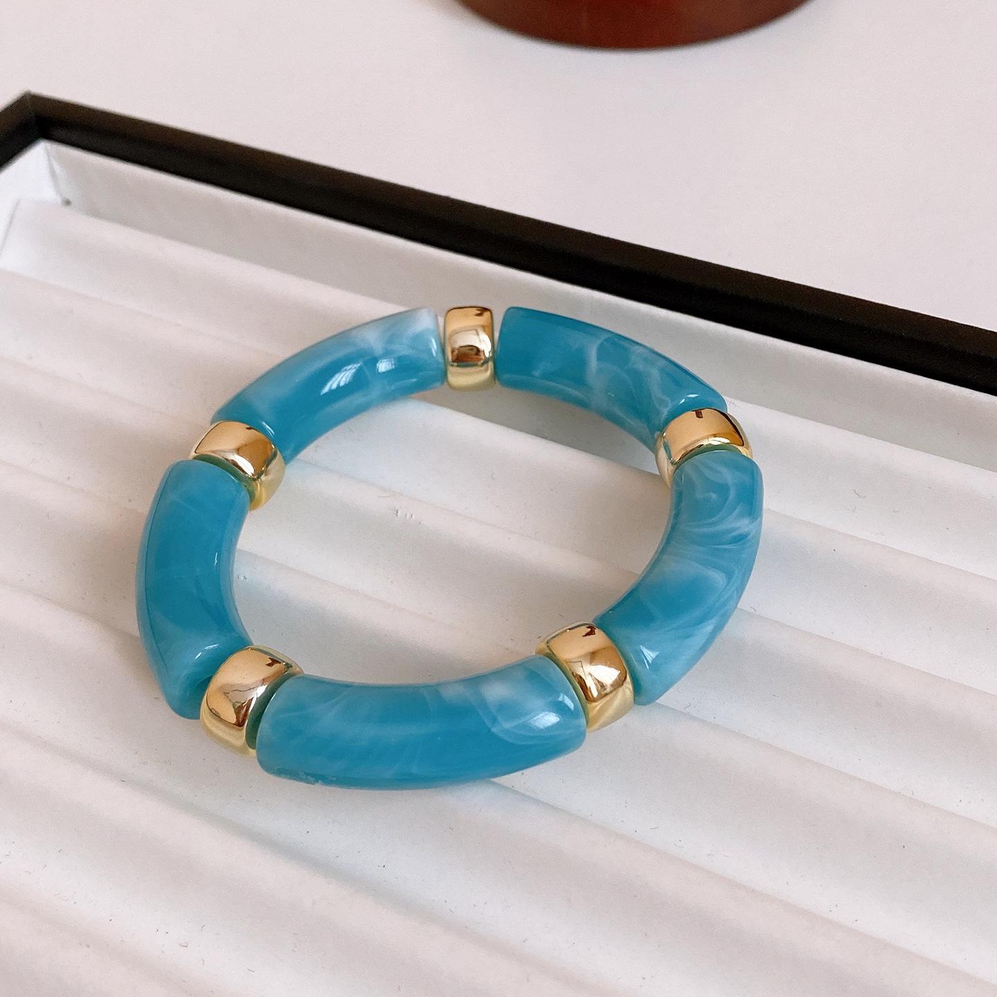 

Дофаминовые браслеты-манжеты из акриловой смолы волнистой формы для женщин, неправильный геометрический браслет, минималистичный браслет