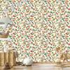 Wallpaper Small Flowers Cream, Beige and Green for Living Room and Bedroom 50x1000