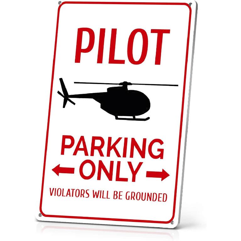 ALREAR Pilot Lounge Sign Aviation Decor Aviator Gifts Airplane Party Decorations Nursery Boys Room Garage Man Cave Wall Art Decor Vintage Metal Signs