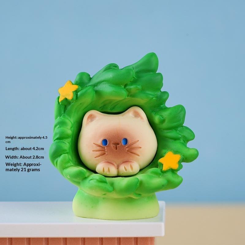 Neue Cartoon Fadcute Katze Pai Serie Harzfigur Ornament Premium-Textur Feiertags-Hausdekoration Modellspielzeug Überraschungsgeschenke