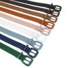 Macaron Plain Bag Pin Buckle Belt Women'S High-End Dress Decorative Pu Belt