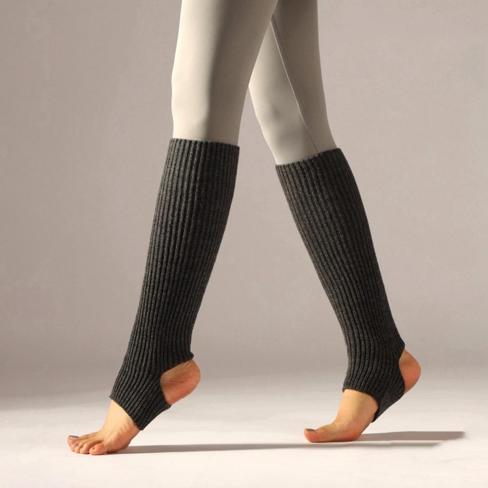 Long Section Ballet Leg Warmers Foot Covers Ballet Knitted Socks Latin Socks  Gym Fitness