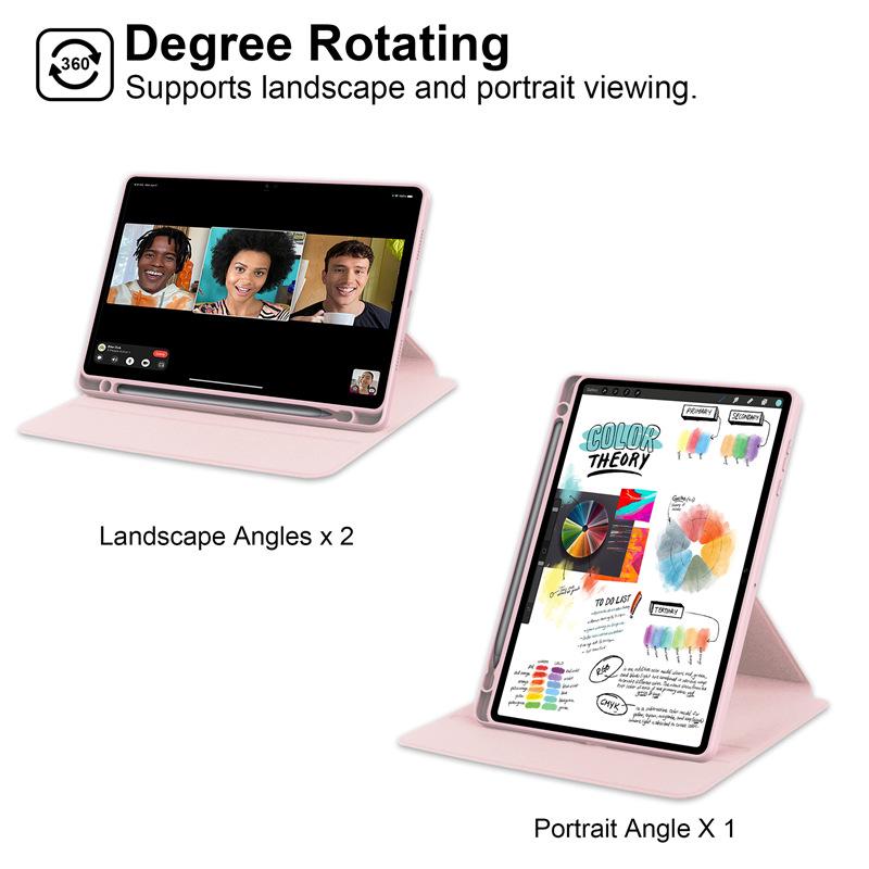 Honor X8A 11" Ultratenké pouzdro s koženým otočným stojánkem odolné proti pádům s plným akrylovým krytím