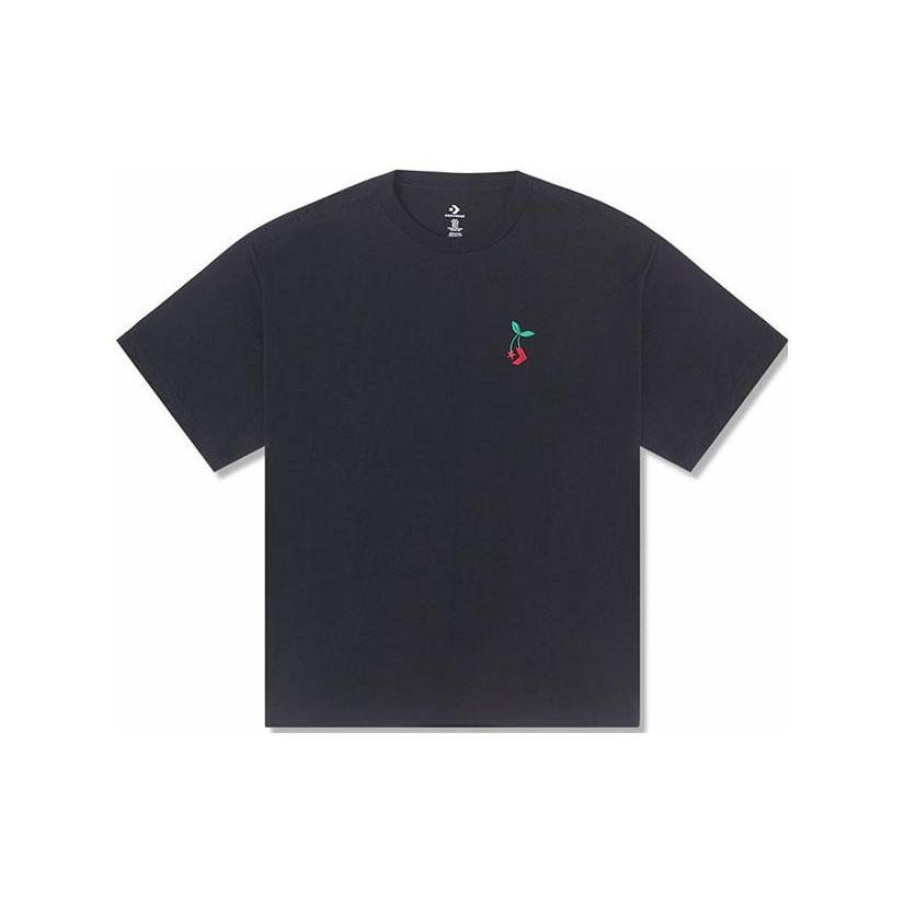 Converse Loose Fit Star Chevron Cherry Tee Asia Sizing Black Men s 10025237-A01 M