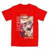 Humorous Hazbins Hotels Lucifer Kawaii T-Shirts Men Crew Neck 100% Cotton T Shirts Short Sleeve Tees Unique Tops