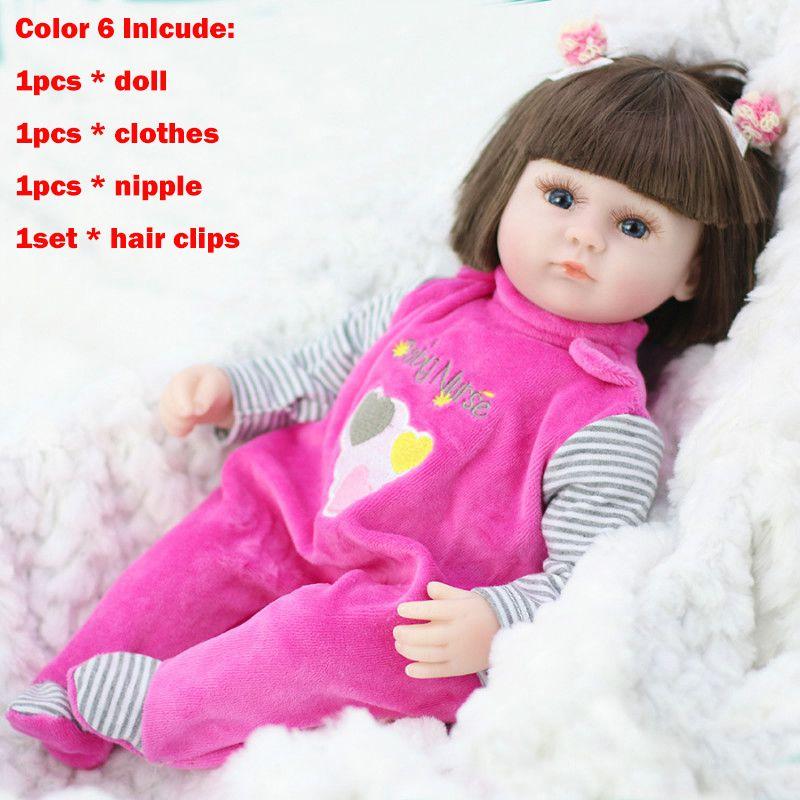 Adorable Reborn Baby Doll 42cm Lifelike Toddler Toy For Girls Ideal Gift