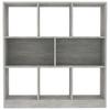 Bookshelf Concrete Grey 97.5 x 29.5 x 100 cm Engineered Wood