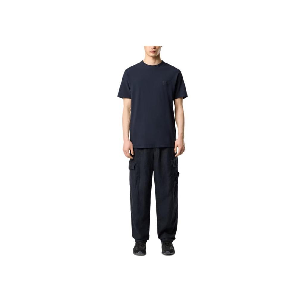 STONE ISLAND Logo Crew Neck Slim Fit Short Sleeve T-Shirt Men Tops Navy-Blue K1S1521000-08S0F11-V0020