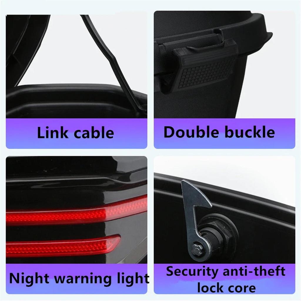 Motorcycle Trunk Tail Box 32L Large Capacity Waterproofing Portable Replacement for Suzuki