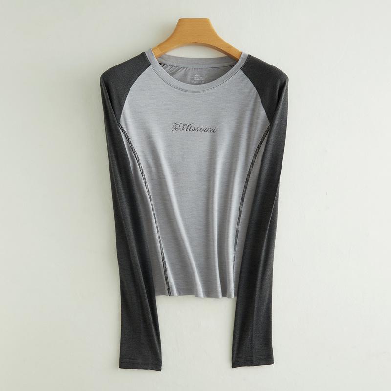 

Женская облегающая немецкая флисовая футболка: Теплый, с длинными рукавами, высокоэластичный топ для осени и зимы M (Weight: 90-105 lbs)