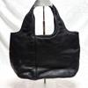 [USED] tattcalf black leather handbag, Harube
