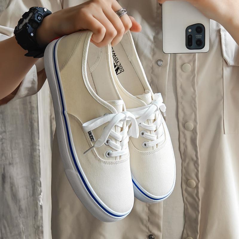 Spring and autumn new low-top board shoes trendy shoes versatile couple casual shoes student canvas shoes men's shoes
