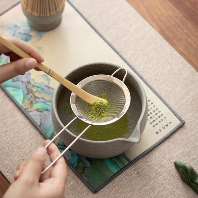 Matcha Tea Set, 7pcs Matcha Whisk Set, Matcha- Starter Making Kit, Matcha Green Tea Whisk Set with Scoop, Scoop Rest, Sifter