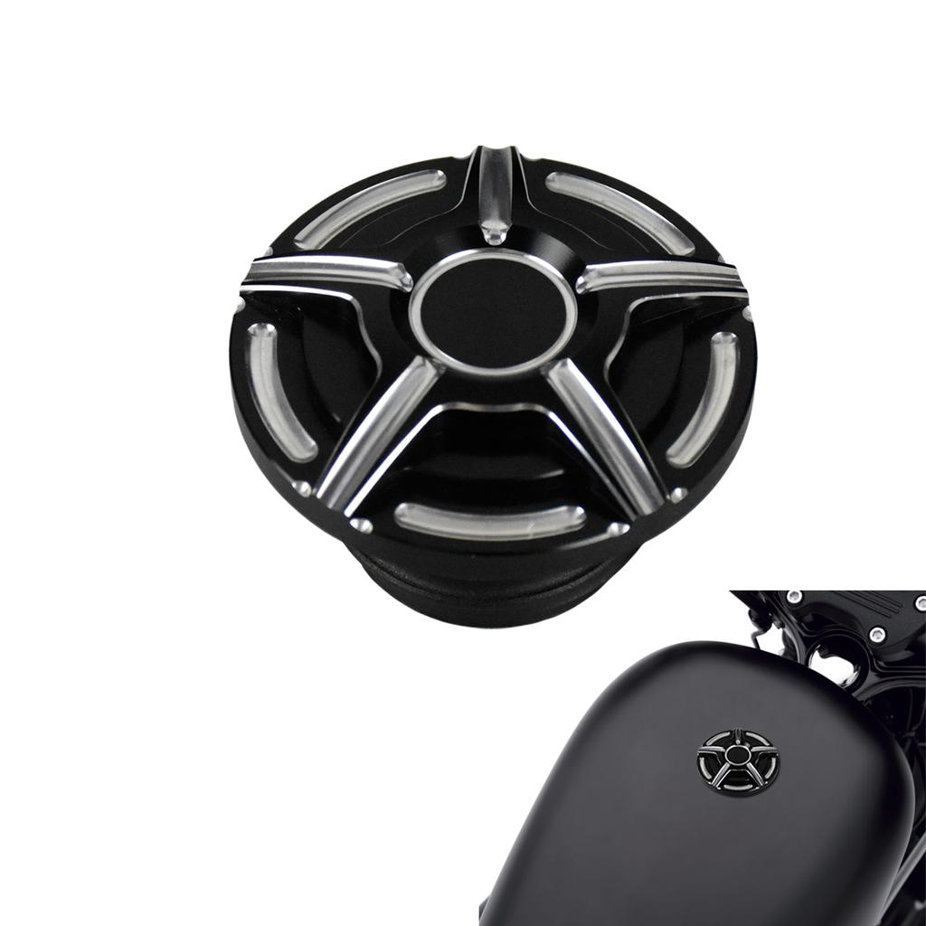 Motorcycle Oil Tank Cover Metal Fuel Tank Right-hand Thread Gas Cap For Harley Softail Fat Boy Sportster XL 883 1200 Dyna FLHR