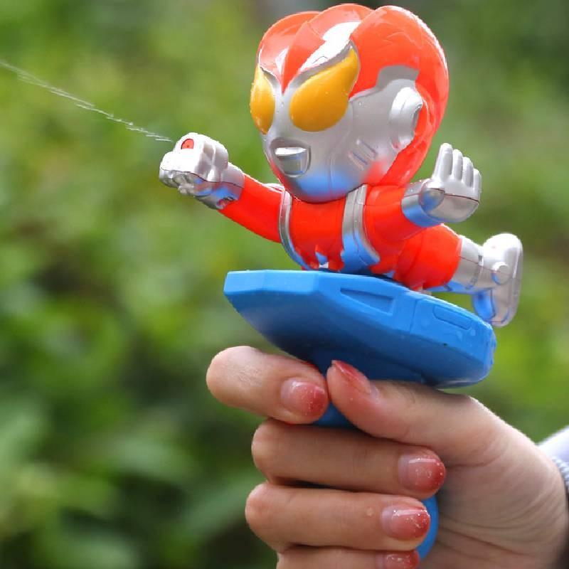 Spraying Water Ultraman Toys Children Interactive Play Outdoor Cartoon Toy Water