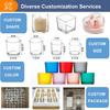 Popular Design Colored Hand Made Glass Candlestick Holder for Wedding Desktop Decoration Elegant Table Centerpiece Home Party