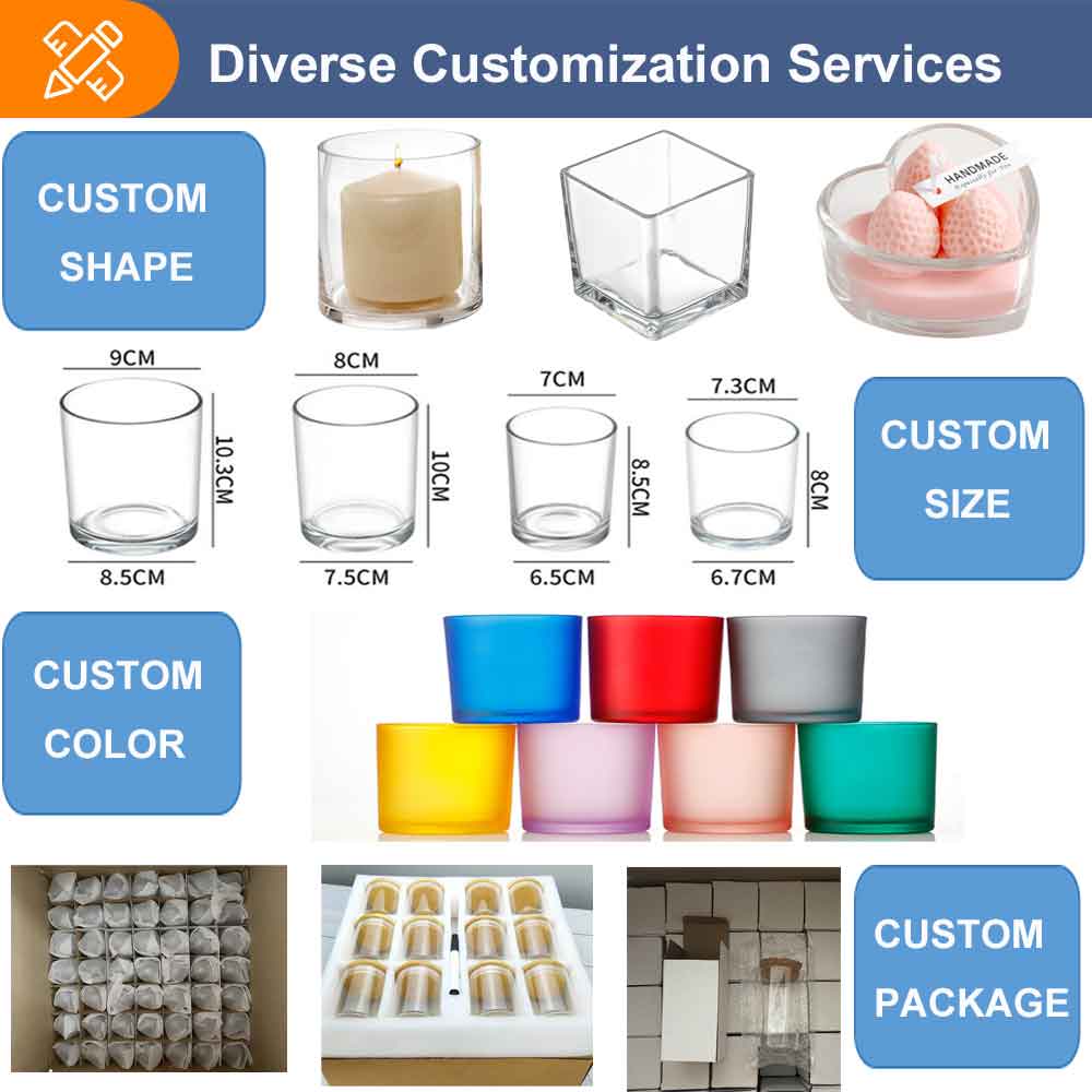 Popular Design Colored Hand Made Glass Candlestick Holder for Wedding Desktop Decoration Elegant Table Centerpiece Home Party
