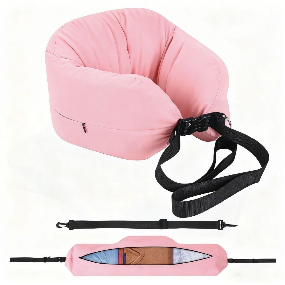 Adjustable Fillable Neck Pillow Washable Self-filling Neck Pillow Cover Plane Trips