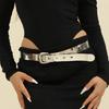 Grommet Waist Belt Silver Chain Punk for Casual Costume Belt for Jeans Dress
