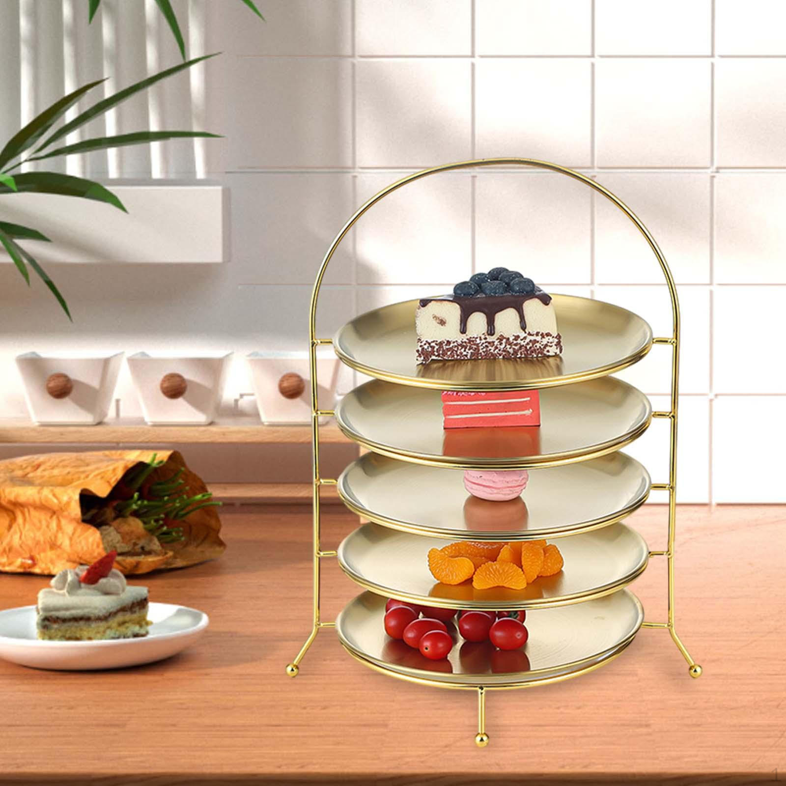 

Подставка для кексов, витрина для фруктовых конфет, многоярусное хранилище для десертов 5 layer Gold