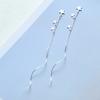 925 Sterling Silver Star Long Tassel Earrings Wave Chain Earring For Women Fashion Jewelry Gifts Wholesale S-E950