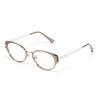 High intelligence, cool and pure desire, cat eye brown glasses frame, ultra-light plain face, anti-blue light myopia, can be matched with degree G