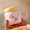 Pig ceramic mug cute with lid spoon water cup household coffee cup couple girl cup high value