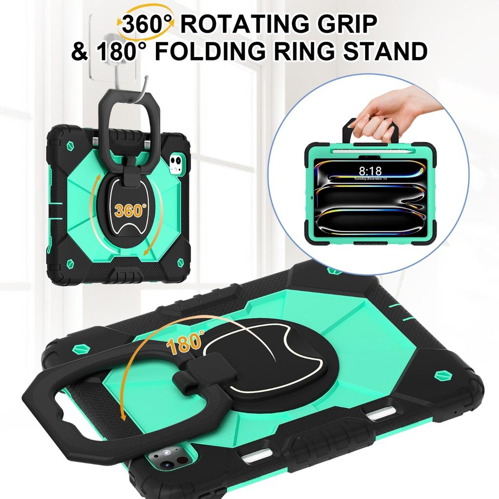Stoßfeste Tablet-Hülle für IPad Air5 Air11 10. Gen. A16 A19 Pro11 13 IPad 10.2 9. 8. 6. 5. 9.7 Mini 7 6 Drehbarer Ständer Case Funda