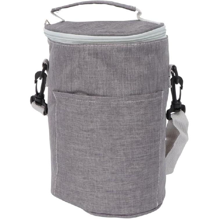 

Портативная темно-синяя термосумка для ланча - Оксфордская ткань, термоизолированная сумка-холодильник для кемпинга, пикников и путешествий 24X17CM серый