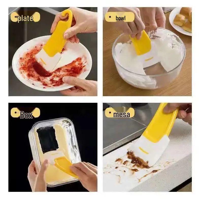 Silicone High-Temp Non-Stick Pan Scraper & Oil Shovel for Kitchen Cleaning