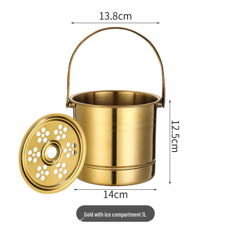 Andytai 304 Stainless Steel Ice Bucket