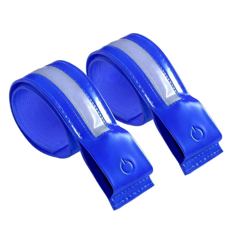 High Visibility LED Safety Armband with Reflective Strips USB C Rechargeable Reflective Wristband for Outdoor Activities