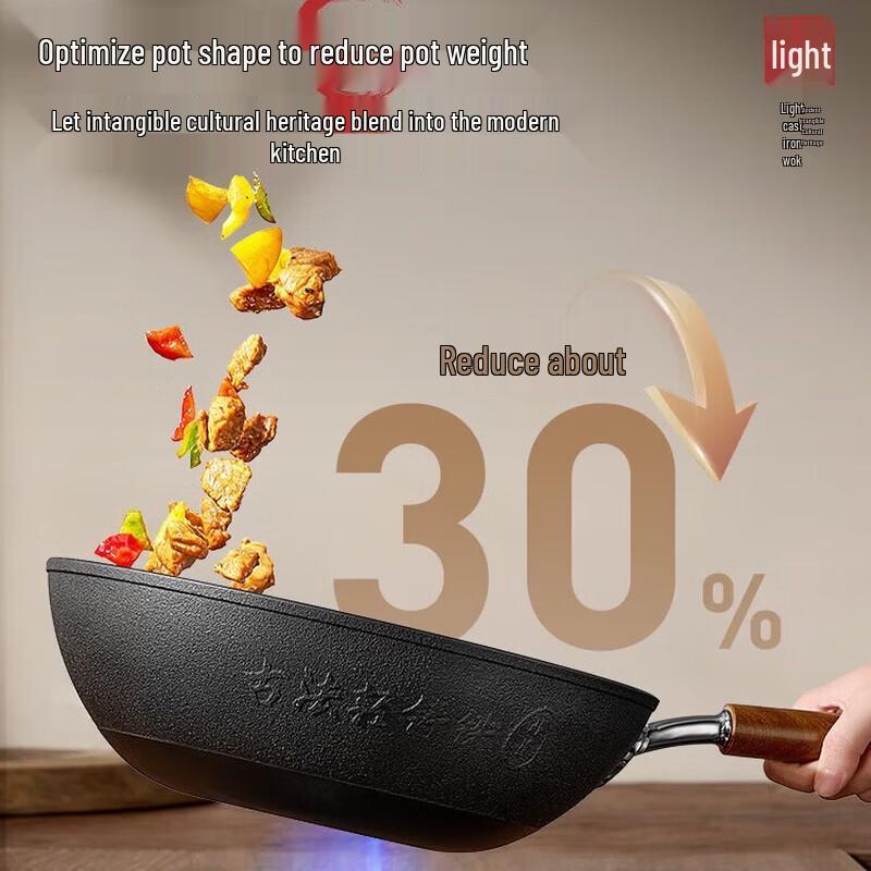 COOKER KING Cast Iron Wok