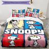 3pcs Duvet Cover Set (1*Duvet Cover + 2*Pillowcase, Without Core), Snoopy Print Soft All‑Season Bedding Set, Home Bedroom Decor Gift