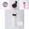 Double Layer Stainless Steel Shaker Bottle With Mixer Ball For Fitness Enthusiasts