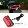 36V Electric Brake Light, Super Bright LED Rr Tail Warning Lamp with Mounting Screws, for Electric Scooters and Cycling