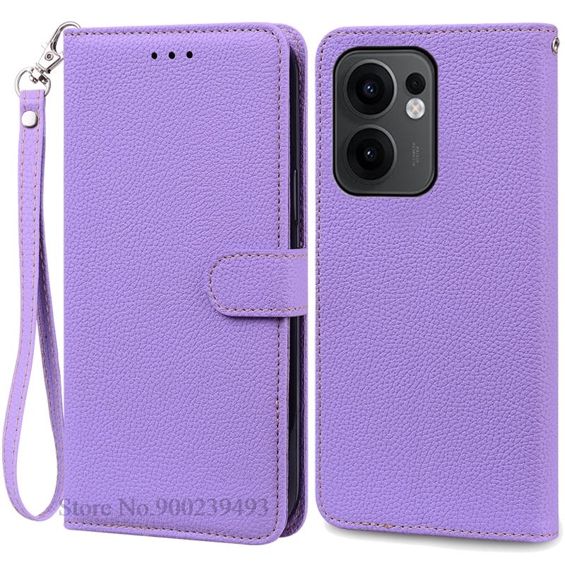 Reno 13F Case For Oppo Reno 13F Case Leather Flip Wallet Cover For Oppo Reno 13F 5G Case Soft Book Cover Coque Fundas Shell